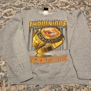 Vintage Gray University Of Tennessee 1998 National Champions Crewneck Size XL